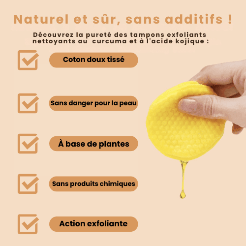 Coton Réducteur d'Imperfections à l’acide kojique & curcuma - Prestiglow™