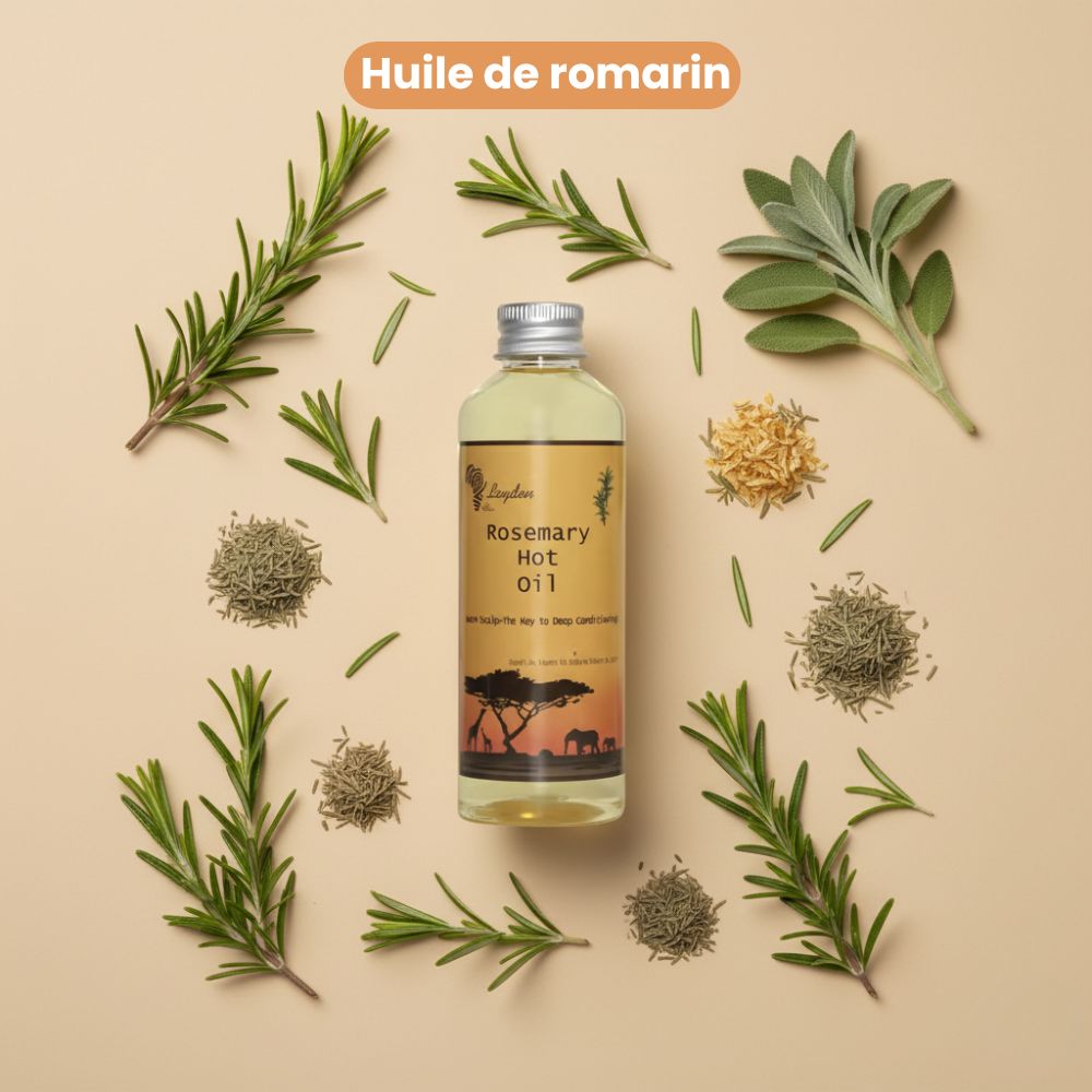 Huile Capillaire Stimulante Chaude au Romarin